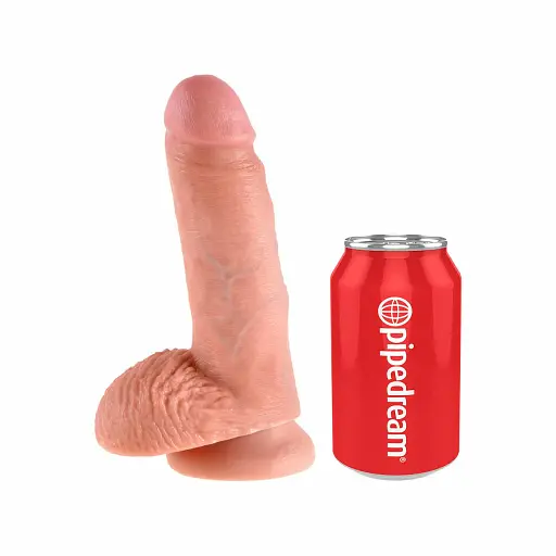 Фаллоимитатор King Cock 7 Inch With Balls 19.4 см телесный - фото 5