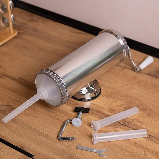 Шприц ковбасний Yiwu горизонтальний із нержавіючої стал на 2 кг 10 см (16788-2) - фото 10