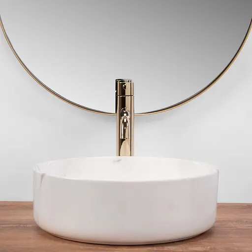 Умивальник Rea Sami marble накладний REA-U5685, Білий - фото 3