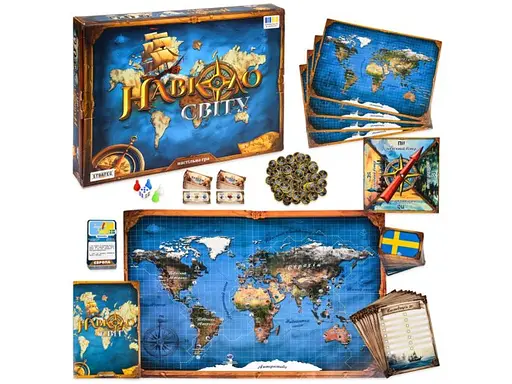 Настольная игра Strateg Вокруг света - фото 1
