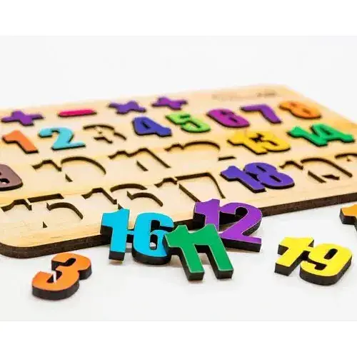 Розвиваюча гра PuzzleOk Цифри для дітей дерев'яна P-OK-2 (2013519744) - фото 3