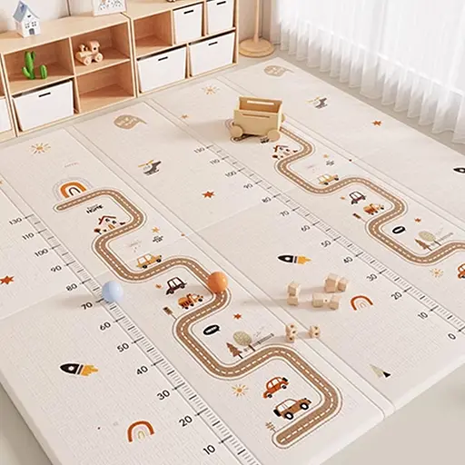 Уценка. Детский складной коврик Poppet Веселая улица и Чудо-цифры двусторонний 150х180x1 см (PP035-150) - фото 8