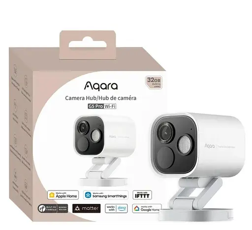 Камера хаб контролер Aqara центральна консоль 2-в-1 G5 Pro Wi-Fi (CH-C03D) біла - фото 2