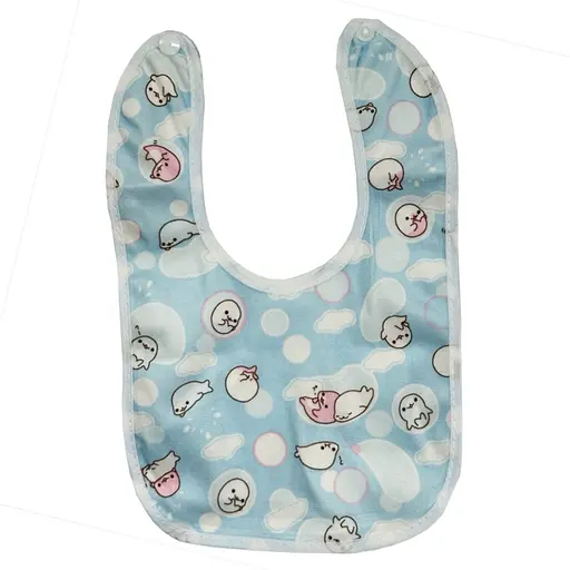 Дитячий тканинний слинявчик Mega Zayka MGZ-0600-7 на кнопці - фото 1