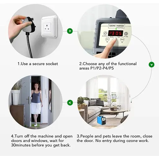 Профессиональный очиститель воздуха FELLAT, 10000 мг/г с таймером для дома, гаража, дворов - фото 4