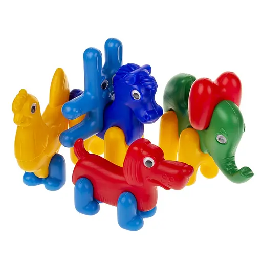 Детский конструктор-пазл "Зоо-Логика": животные 1647 из 13 деталей