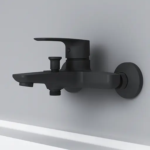 Смеситель для ванны Am.Pm Gem black matt F90E10022 Черный матовый - фото 10