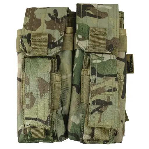 Подсумок под магазины АК Kombat UK Double Mag Pouch with Pistol Mag (1000-kb-dmpp-btp) - фото 3