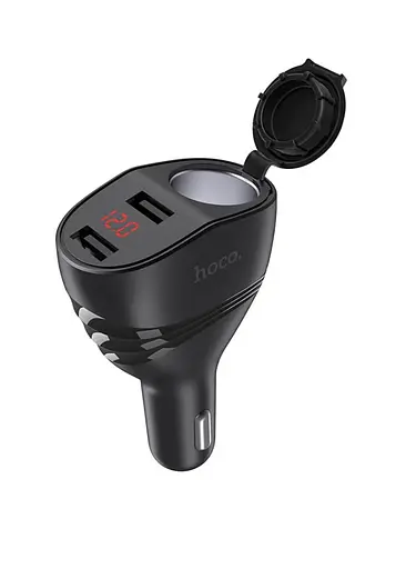 Автомобільний зарядний пристрій Hoco Z34 Thunder power має два USB-виходи - фото 1