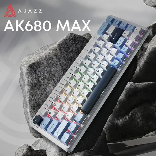 Клавіатура магнітна дротова Ajazz AK680 MAX Magnetic Switch RGB USB White (AK680-M-BWD-AW) - фото 7