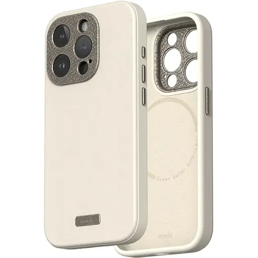 Чехол-накладка Moshi Napa Slim Hardshell Case Eggnog White для iPhone 15 Pro - фото 1