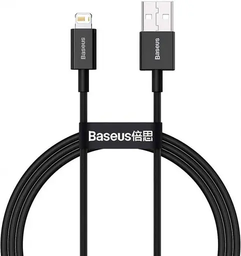 Кабель Baseus Superior Series Fast Charging Data Cable USB to Lightning 2.4A 2 м Чорний - фото 2