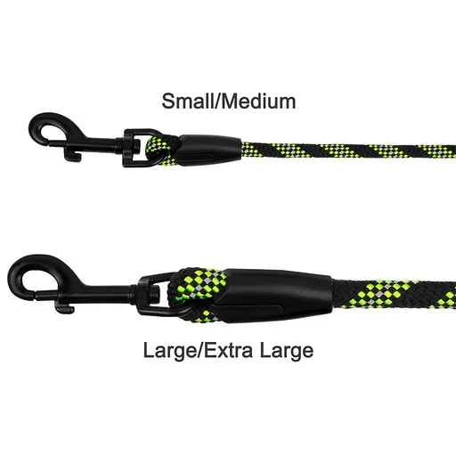 Поводок для собак Barksi Active 183х1.2 см черно-салатовый - фото 3