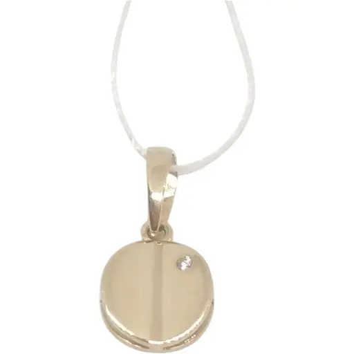 Золота підвіска Столична Ювелірна Фабрика з фіанітом. 441061