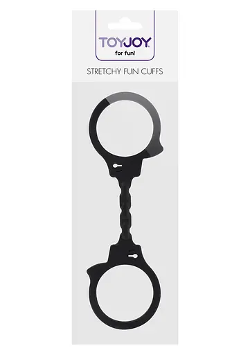 Наручники Toy Joy Stretchy Fun Cuffs чорний - фото 2