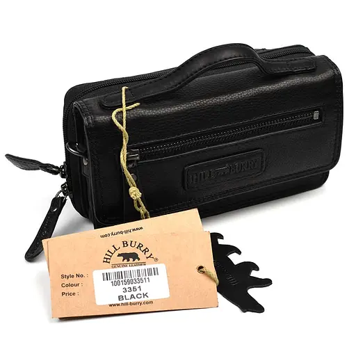 Чоловіча шкіряна сумка через плече Hill&Burry 20х11х6 см sum0025790 - фото 8