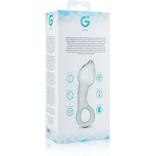 Стеклянный стимулятор простаты Gildo Glass Prostate Plug No. 13 - фото 5
