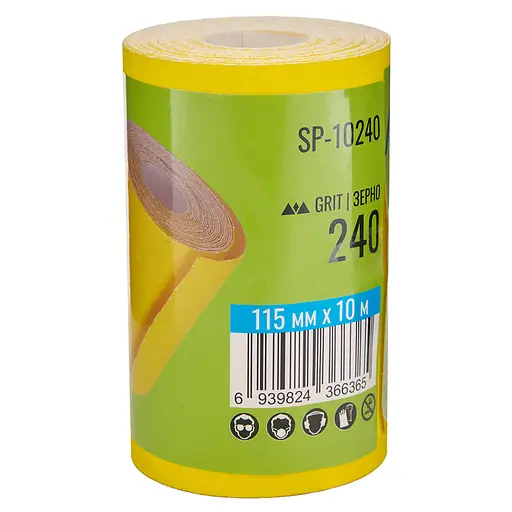 Наждачний папір Alloid Building Tools на паперовій основі 115мм х 10м зерно 240 (SP-10240) - фото 4