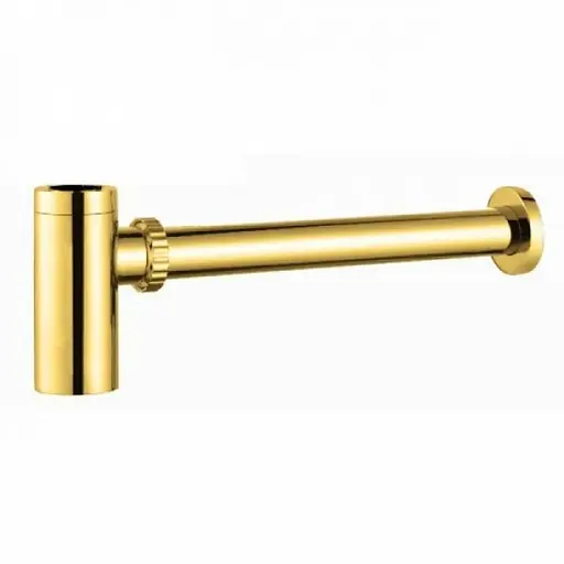 Сифон для умивальника Kraus золотий PT-50G, Золотий - фото 1