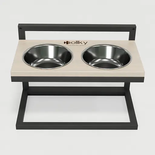 Hollky Flex M — миски на регульованій підставці для середніх собак (2 × 0.85 л) - фото 4