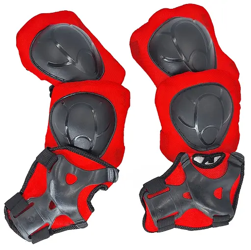 Комплект дитячого захисту Union group А01 XS (2-5 р) чорно-червоний (G00003871) - фото 1