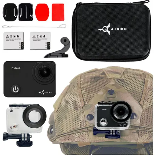 Екшн-камера Airon ProCam 7 Black Kit For Tactical Helmet (4822356754511) [133447] - фото 5