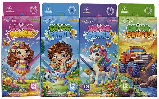 Карандаши пластиковые, 12 цветов, 241107-12 (в ассортименте) - фото 2