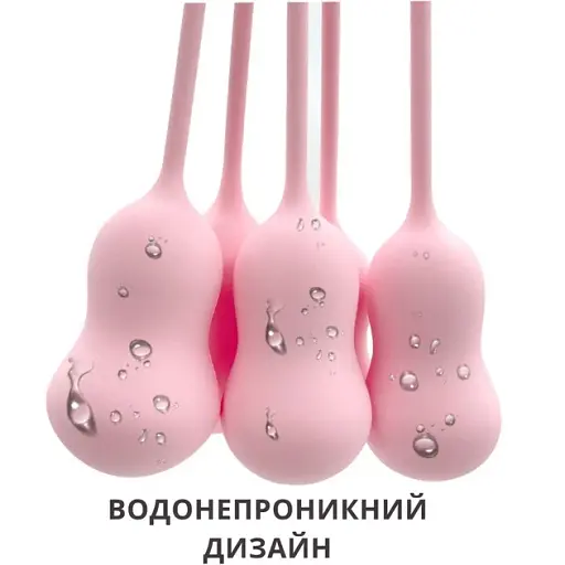 Набор вагинальных шариков I’MCUM Kegel Evolution 5 шт Розовый (IM-KGE002) - фото 7
