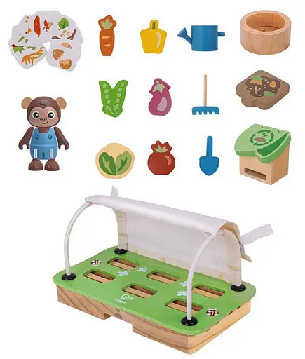 Деревянный развивающий набор Hape Органическая теплица E3416 для юных садоводов - фото 8