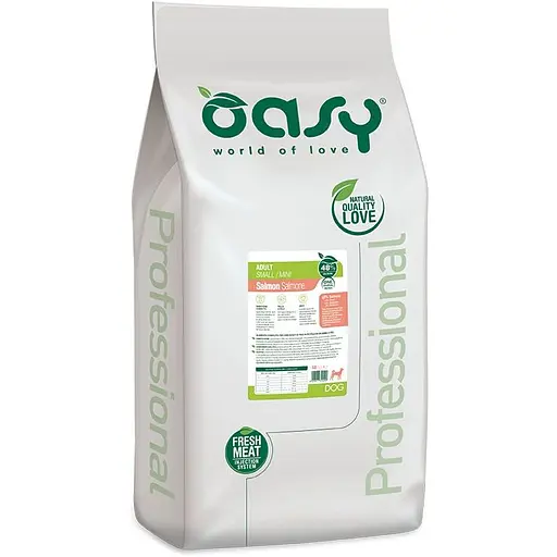 Сухий корм Oasy Oap Adult Small/Mini для дорослих собак малих порід з лососем 18 кг