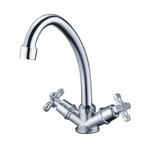 Смеситель для кухни Solone JIK4-A102-A двухвентильный Хром 30412 - фото 1