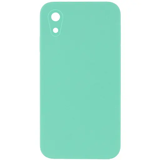 Чохол Epik Silicone Case Square Full Camera Protective AA NOLOGO для Apple iPhone XR 6.1 Бірюзовий/Turquoise