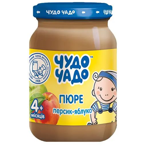 Упаковка пюре Чудо-Чадо Персик і яблуко з цукром 1.02 л (170 мл х 6 шт.) - фото 2