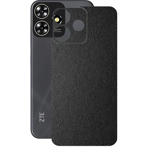 Захисна плівка StatusSKIN для ZTE Blade A73 Корпус Вініл Шкіра чорна - фото 1
