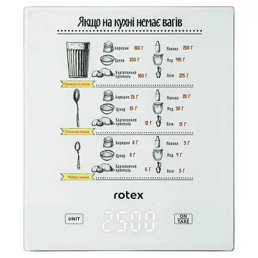 Ваги кухонні електронні Rotex RSK15-W - фото 1