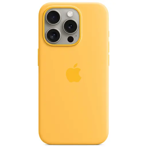 Чохол Epik Silicone case AAA with Magsafe and Animation для Apple iPhone 15 Pro Max 6.7 Жовтий/Sunshine - фото 2