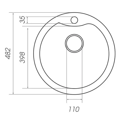 Кухонная мойка Platinum 480 TURAS (SP000025036) - фото 5