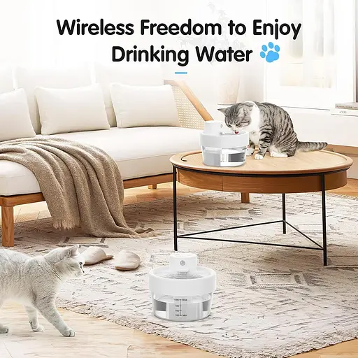 Фонтан з водою для кішок, фонтанчики для кішок для пиття, що перезаряджаються, автоматичний дозатор води для кішок - фото 5