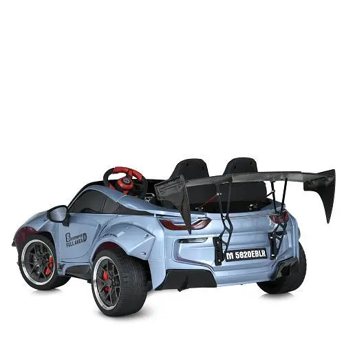 Електромобіль дитячий Bambi M 5820EBLRS-12 24V MP3 USB TF Bluetooth EVA шкіра музика світло блакитний - фото 2