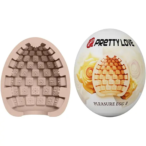 Мастурбатор яйцо Pretty Love Pleasure Egg II бежевый