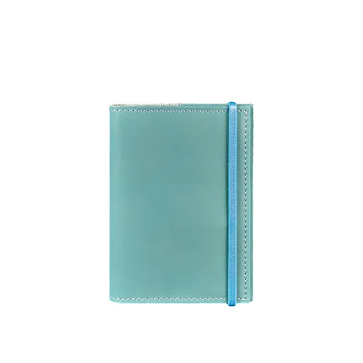 Шкіряна обкладинка для паспорта 1.0 бірюзова - фото 7