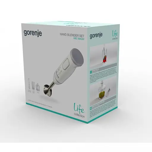 Занурювальний блендер Gorenje HBC564QW - фото 5