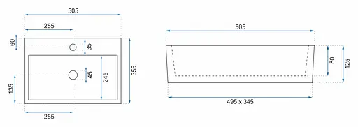 Умывальник Rea Valeria N накладной белый REA-U5000, Белый - фото 5