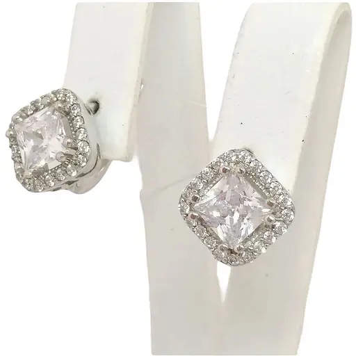 Серебряные серьги Qvaliz с фианитами. 902-00191