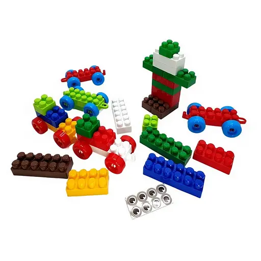 Детский блочный конструктор Doloni 013999/04 в пластиковом боксе 303 детали - фото 2