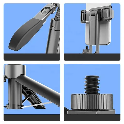 Штатив-тренога Adyss A55P с пультом 1.7 m черный - фото 8