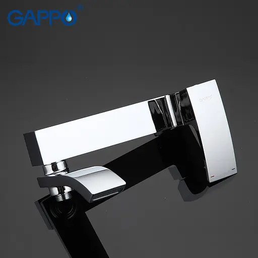 Смеситель для ванны короткий поворотный гусак Ø35 Gappo Jacob 1/4 G3207 Хром - фото 6