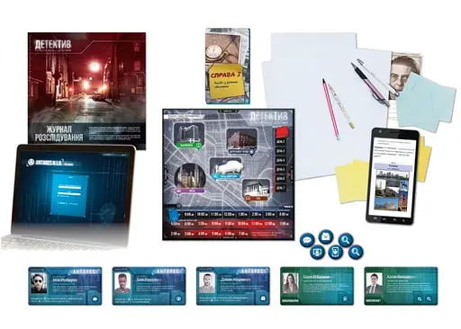 Настольная игра Geekach Games Детектив. Игра о современном расследовании (Detective: A Modern Crime Board Game) (укр.) (GKCH174dt) - фото 4