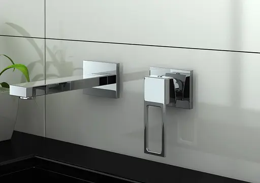 Змішувач для умивальника Kohlman Nexen хром + Box прихованого монтажу QW183U-20 Хром - фото 3