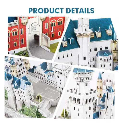 Пазл Cubic Fun Тривимірна головоломка-конструктор National Geographic Замок Нойшванштайн (DS0990h) - фото 2